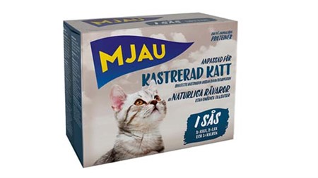 Mjau kastrerad i sås multibox 8*85g
